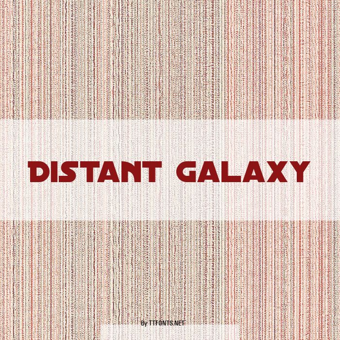 Distant Galaxy example
